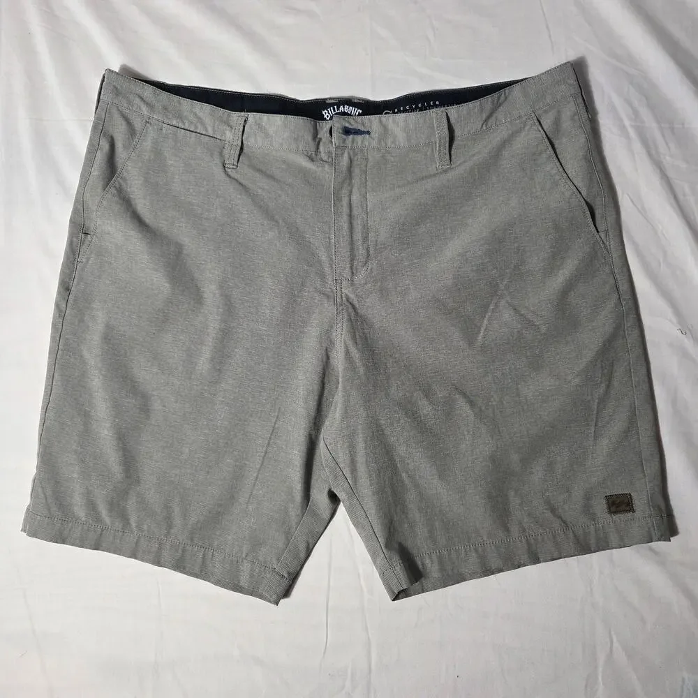Billabong Crossfire Submersibles Hybrid Shorts Size 40 Grey Recycler Stretch